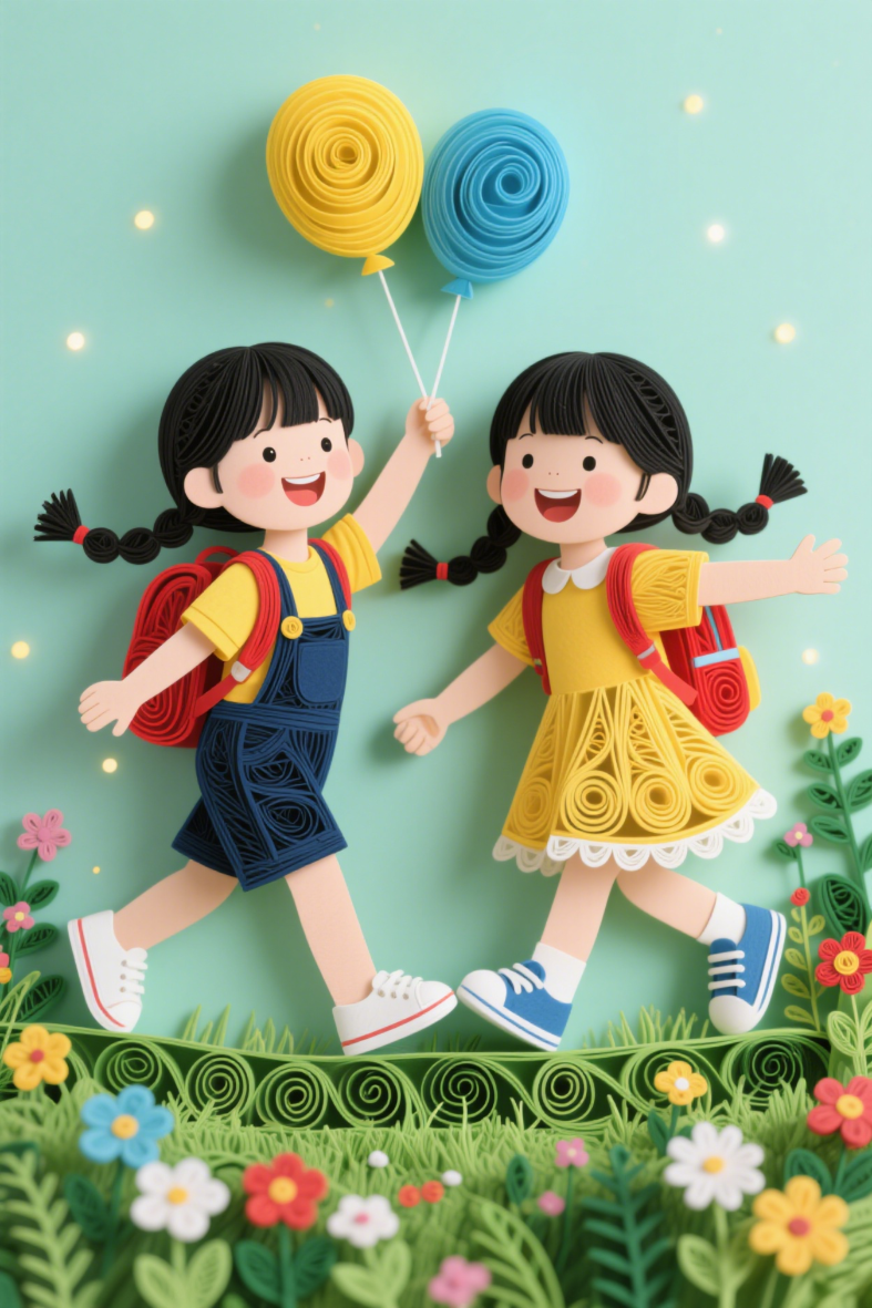 10月29日 千图_儿童节手持气球奔跑卡通人物衍纸风场景_图片编号72520235（商业使用）.png